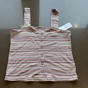 NWT American Eagle stripped ribbed crop tank
